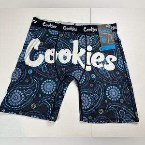 New Cookies SF Premium Boxer Brief Underwear Mens Size L 7” Inseam Paisley Print